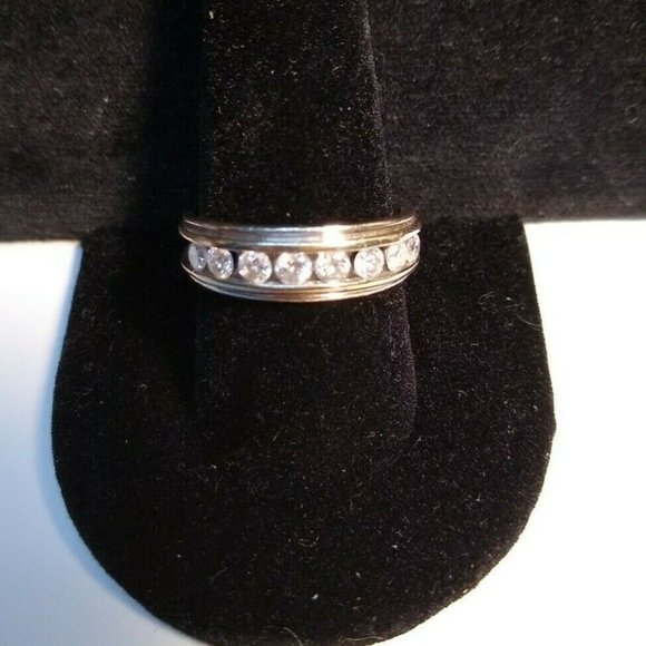 601115_W_1_1600X1600.jpg 14K White Gold Diamond Men\'s Wedding Comfort Band Ring Size 9.5 (R289)